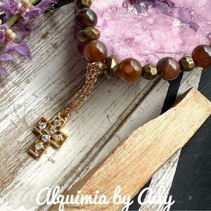 Agate beaded bracelet/protection for Taurus ♉️